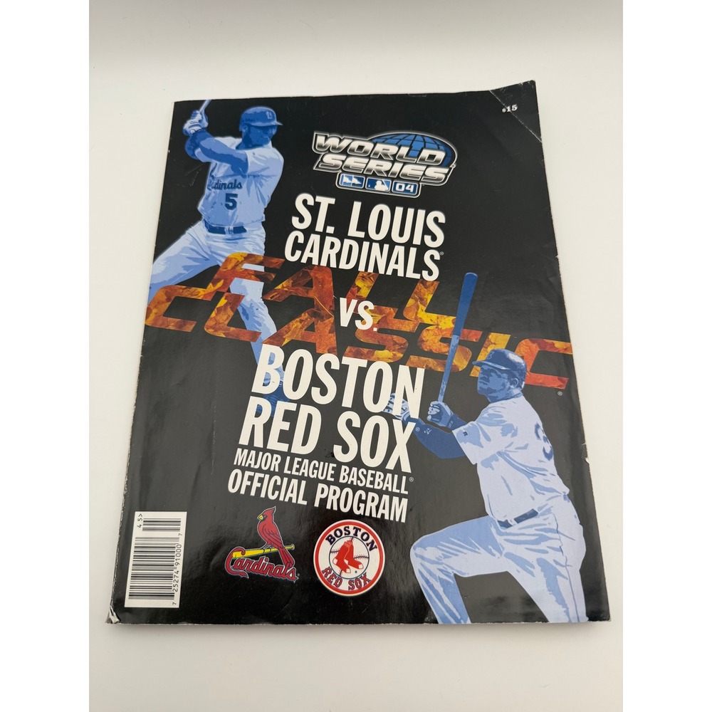 2004 World Series Official Program St Louis Cardinals vs Boston Red Sox MLB